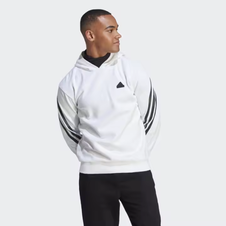SUDADERA BLANCA CON CAPUCHA ADIDAS HOMBRE Adidas - 1