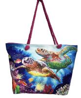 Bolso de Playa TOTE Mujer MEJORADA Estampado Tortuga Marina - details 3