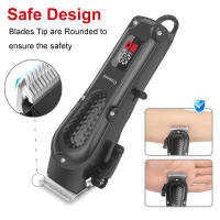 Cortadora De Pelo Cosoul Compacta Con Pantalla LED Ajuste De Longitud De Pelo Batería De Gran Capacidad Para Barba Y Cabello Seco Y Húmedo - details 4