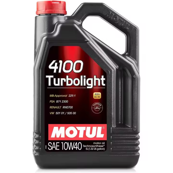 MOTUL 4100 TURBOLIGHT 10W40 Lubricante sintético para motor - 1