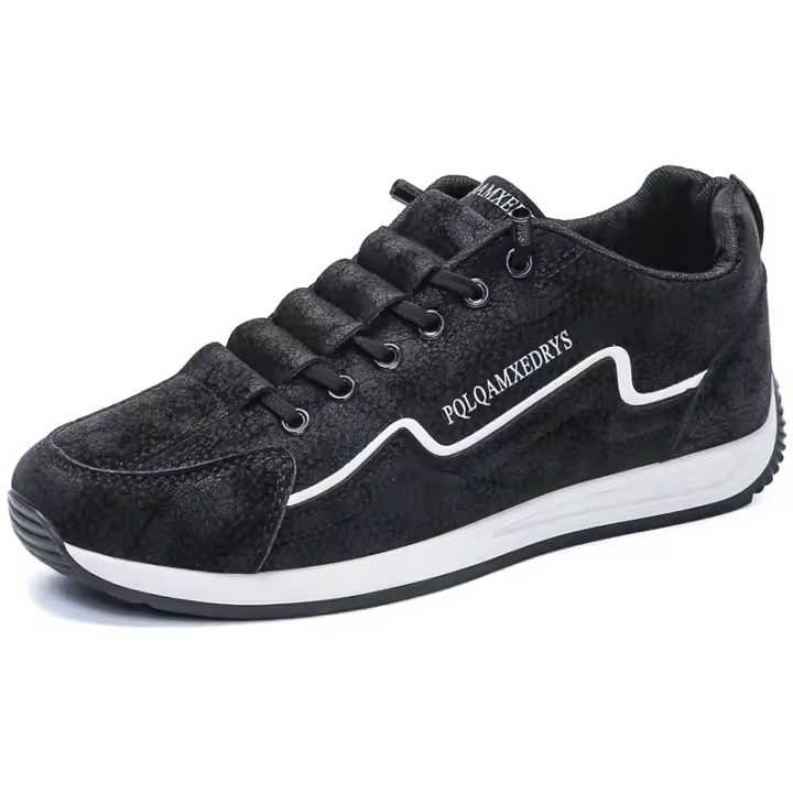 Zapatos De Deporte Para Hombre Casual Retro Zapatillas De Correr Al Aire Libre Con Cordones Antideslizantes Transpirables Para Primavera Y Otoño - 1