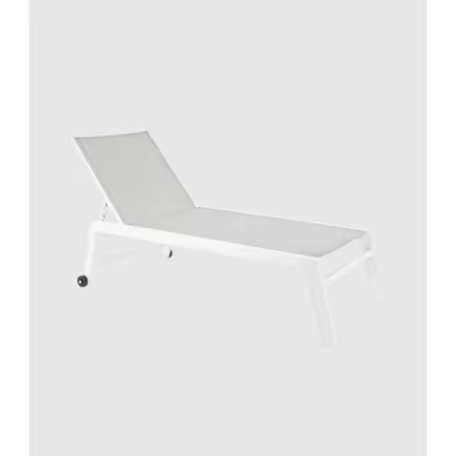 Tumbona con ruedas Hilde blanca     -EkilikuaHome - 1