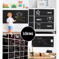 Pegatina De Tablero De Lápiz Negra 45x200cm PVC Borrrable Decoración De Mural Para Habitaciones De Niños Oficina Estilo Chalkboard Para Decoración De Pared - details 0
