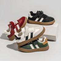 Zapatillas Casuales Para Niños Y Niñas Negras Con Suela Suave Antideslizante Alemanas Para Entrenamiento Unisex Cuero PU Todas Las Estaciones Rojo Moda Otoño Invierno Zapatos Bebé Niños - details 1