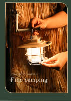 Lámpara De Camping LED Recargable Portátil Retro Con Iluminación Continua Para Exteriores Luz De Emergencia Nocturna Con Soporte Para Colgar - details 8