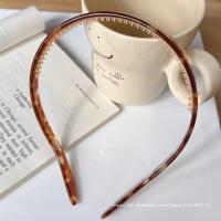 Diadema Dorada Para Mujeres De South Korea Estilo Francés Retro Con Impresión De Leopardo Accesorio Para Decorar Outdoor Todo El Año Material De Acetato - details 2
