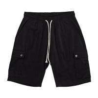 Pantalones cortos de trabajo multibolsillos estilo americano para hombre, informales, ajustados, con cordón, de verano - details 2