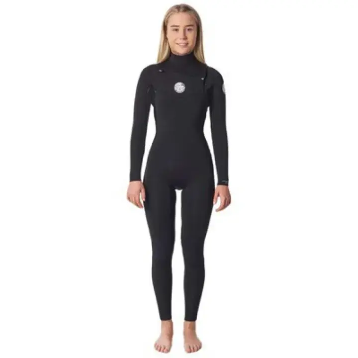 Rip Curl Traje De Neopreno Con Cremallera En El Pecho De Manga Larga Para Mujer Dawn Patrol Performance 4/3 Mm Steamer - 1