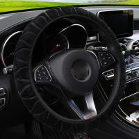 Cubierta De Volante De Coche Universal 37-39cm Invierno Suave Cálido Plush Decoración Interior Automóvil Accesorios - details 6