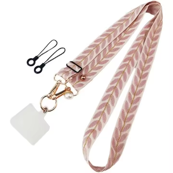 Cordón para teléfono móvil, cadena colgante cruzada, cadena de perlas para mujer, correa ajustable - 1