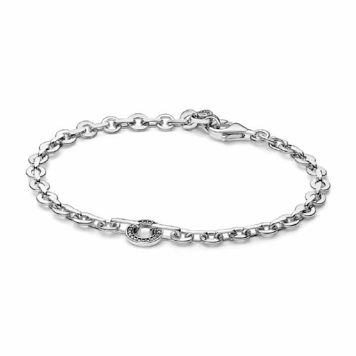 Pulsera Pandora Signature cadena gruesa pavé - 1