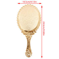 Espejo De Maquillaje Clásico Dorado Portátil Con Mango Grande Personalizable Para Uso Doméstico Y Comercial - details 7