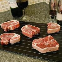 Placa De Descongelación Rápida De Aleación De Aluminio Para Carne Pescado Fruta Herramientas De Cocina Domésticas Forma Rectangular - details 0