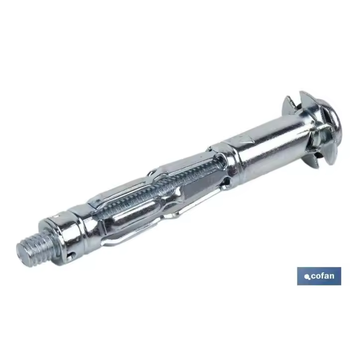 Anclaje metálico para materiales huecos máx. 38 mm tornillo m6 x 59 mm ø12 mm   caja 100 unid. - 1