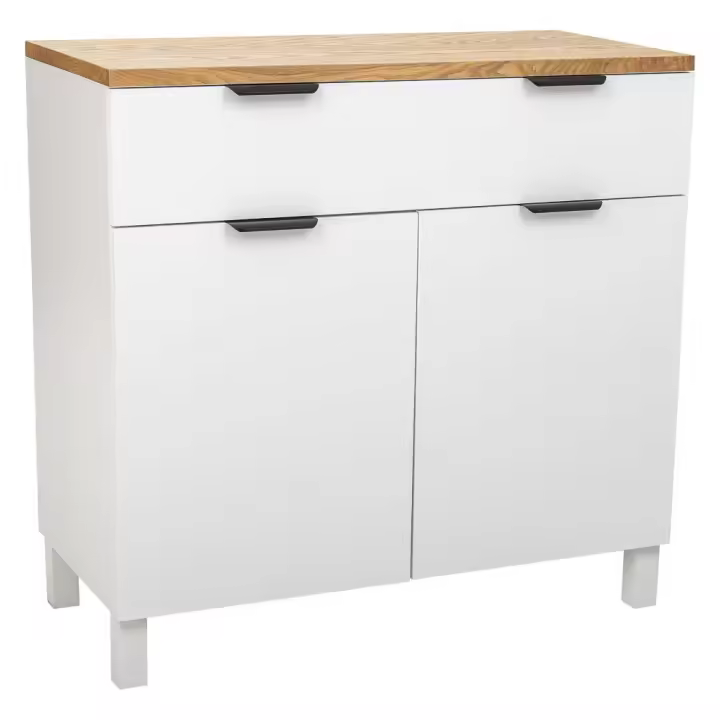 Recibidor de madera de 2 cajones y 2 puertas 82x39,5x80 - 1