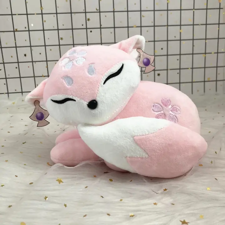 Muñeco De Peluche Genshin Impact Yae Miko Fox 20cm Peluche Rosa Kawaii Para Cosplay Regalos De Cumpleaños Juguete Ornamento Unisex - 1