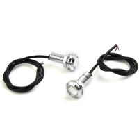 4Pcs Luz LED Azul Para Barco Marina Stern Light Lámpara De Cola Redonda LED Impermeable Plata Luz Marcadora Lateral Underwater Runner - details 6