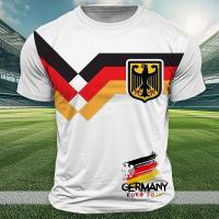 Camiseta De Hombre Con Estampado De La Bandera Nacional Alemana Para Deportes Al Aire Libre Estilo Casual Cuello Redondo Manga Corta Verano Tees - details 1