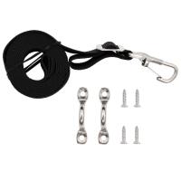 vidaXL Correas para toldo bimini 2 unidades tela y acero inoxidable - details 1