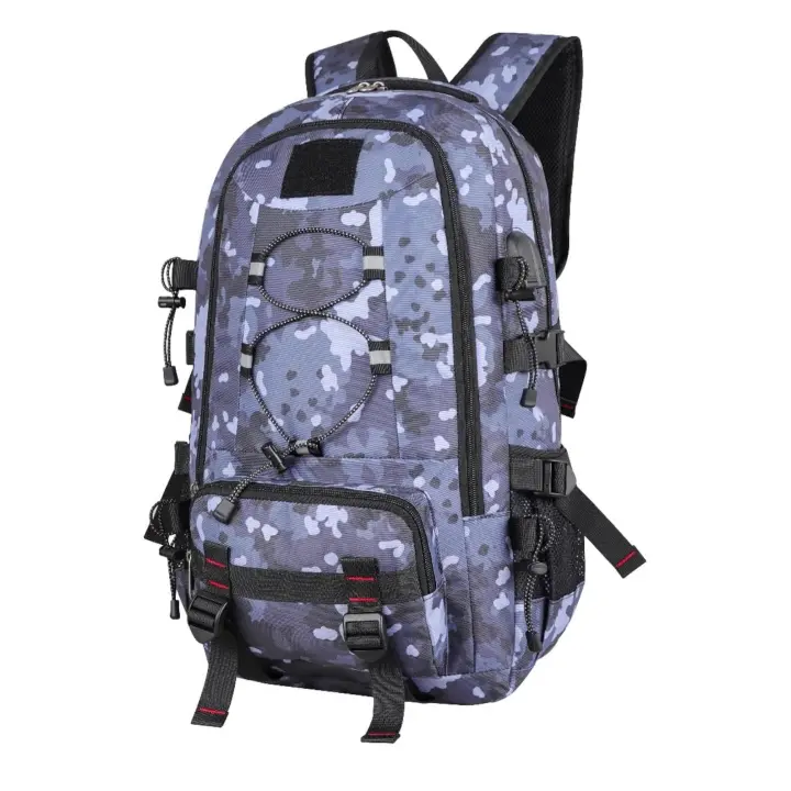 Mochila de viaje, 45 L, impermeable, de gran capacidad, mochila de senderismo de 17.3 pulgadas, mochila para laptop, mochila de senderismo para deportes al aire libre, camping, camping - 1