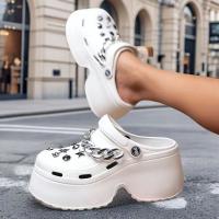 Sandalias De Talón Para Mujer Verano 2025 Con Cadena Y Plataforma Cómodas Para Jardín Y Moda Cierre Pull on Material EVA - details 8