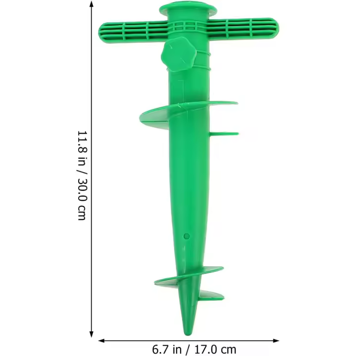 Euroxanty Pincho de Sombrillas Ajustable con Gancho para Colgar y Pie de Anclaje Plástico - 1