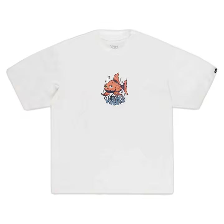 Camiseta de Manga Corta Vans Goldfish para hombre en color blanco - 1