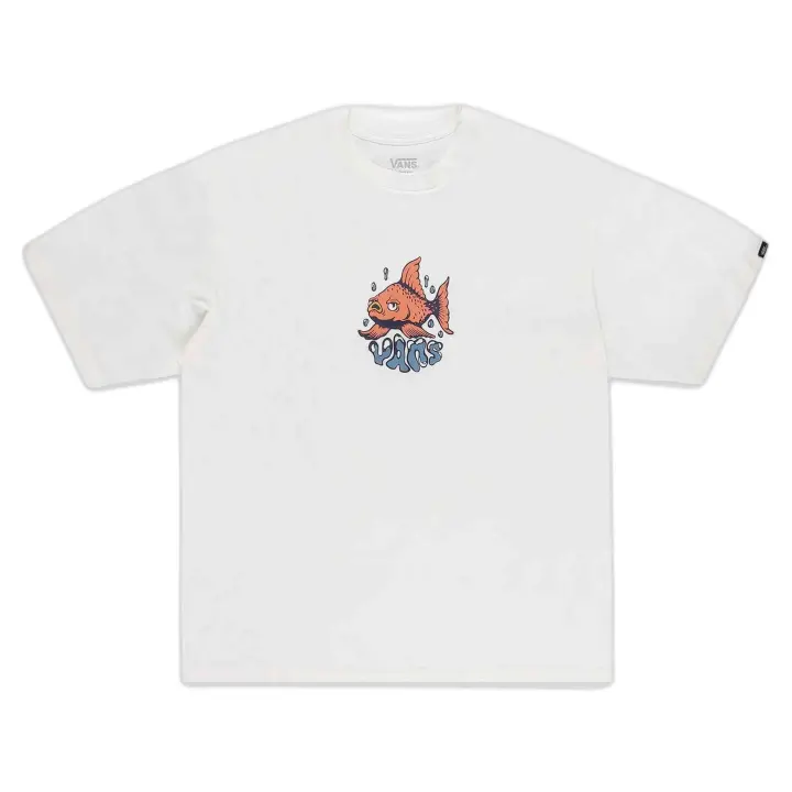 Camiseta de Manga Corta Vans Goldfish para hombre en color blanco - 1