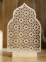 Adorno De Madera Hueca Para Ramadan Eid Mubarak Decoración De Navidad Musulmana Feliz Ramadan Kareem Adorno Vacacional Moderno - details 3