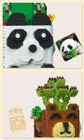 Bloques De Construcción Para Jardín Arbolito Eterno DIY Kit De Oficina Romántico Para Niñas Bloques Pequeños De Plástico ABS Compatible Con Lego Sin Batería Originales De China - details 7