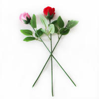 50 Pcs Ramas Para Cabezas De Flores Artificiales Accesorios Para Proyectos De Artesanía Floristería Material De Algodón - details 3