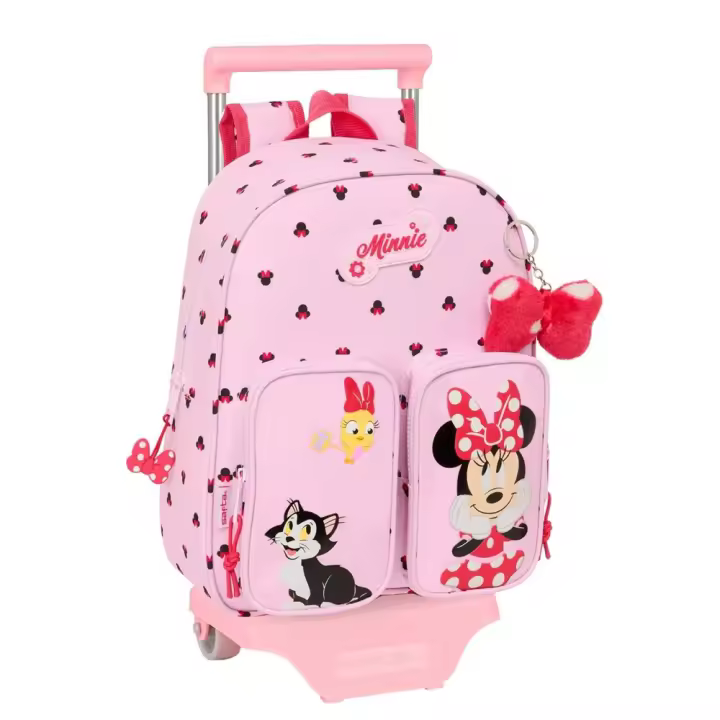 Mochila con Carro Minnie Mouse "Naive" 28X34X10Cm (Safta 612512020) - 1