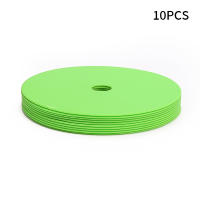 10pcs Matrices De Entrenamiento De Fútbol Planas Perforadas Marcadores Obstáculos Y Barricadas Para Equipo De Deportes - details 7