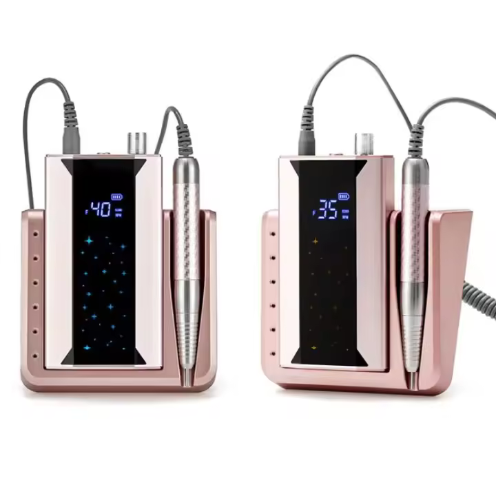 Taladro De Uñas Sin Escobillas 85W Portátil Con Manija 40000RPM Herramienta De Manicura Profesional De Acero Inoxidable Certificación CE FCC - 1