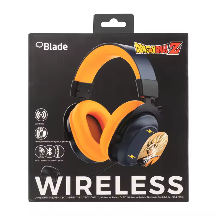 AURICULARES HEADSET WIRELESS DRAGON BALL Z FR-TEC PS5-PS4-SWITCH-PC - Nuevo - Fr-Tec - PREVENTA - Lanzamiento 15/09/25 - 1