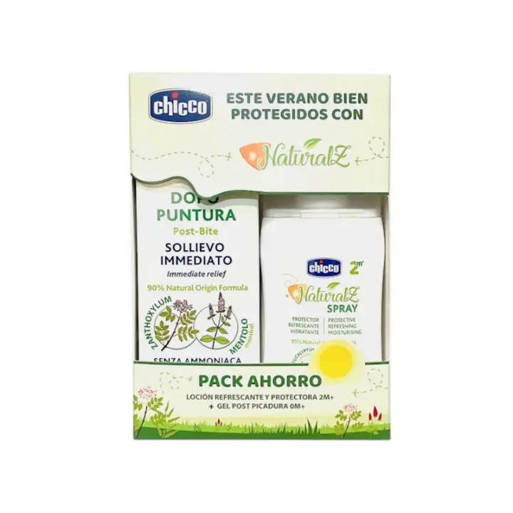 CHICCO PACK AHORRO SPRAY PROTECTOR REFRESCANTE 100ML + GEL POST PICADURA 10ML - 1