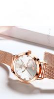Reloj De Pulsera De Cuarzo OLEVS 5189 Para Mujer Versátil Y De Moda Con Dial De Diamante Resistente Al Agua De Acero Inoxidable Elegante - details 4