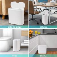 Basurero Automático Para Baño Y Cocina Con Sensor De Movimiento Y Cubierta Resistente Al Agua Canasto Delgado Para Dormitorio - details 15