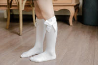 Calcetines De Navidad Para Bebés Niñas Otoño Invierno Big Bow Calcetines Largos Rodilleras Suaves De Algodón Para Niños 0-5 Años - details 6