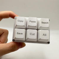 Teclado Mecánico De Un Solo Mano Con 6 Teclas De Copia Pegado Búsqueda Y Guardar Para Trabajo Y Juegos Con Macro De Atajos Programables - details 0