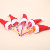 10/20PCS Mini Sombrero De Santa Claus Lollipop Para Niños Regalos Decoración De Navidad Y Año Nuevo Adorno De Fiesta Para El Hogar 2024 - details 3