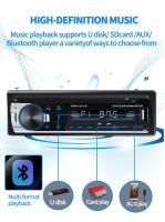 Reproductor Multimedia Para Coche 1 DIN JID-520 Bluetooth FM Estéreo Con Control Remoto MP3 De 12V Radio De Automóvil - details 4
