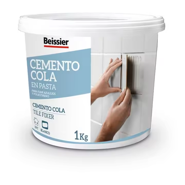 Cemento Cola en Pasta Beissier Aguaplast 1kg - Fácil Aplicación - 1