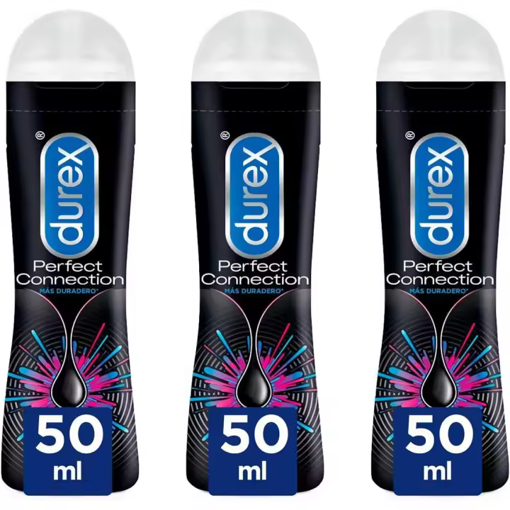 Durex - Lote de 3 unidades Lubricantes Perfect Connection 50ml, Dulce y Placentero, Sexo Seguro - 1