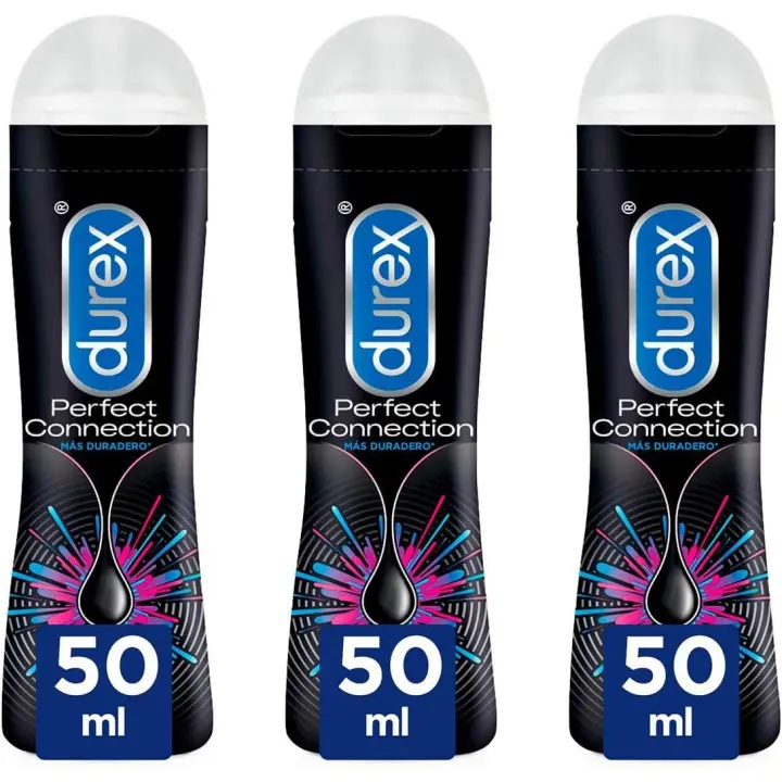 Durex - Lote de 3 unidades Lubricantes Perfect Connection 50ml, Dulce y Placentero, Sexo Seguro - 1