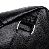 Mochila blanca de cuero para mujer, morral escolar de gran capacidad para viaje - details 26