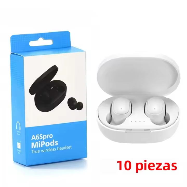 10Pcs A6S TWS Auriculares Inalámbricos Bluetooth 5.0 Estéreo Con Micrófono Para iPhone Xiaomi Earbuds Intra-auriculares Con Cancelación De Ruido Activa - 1