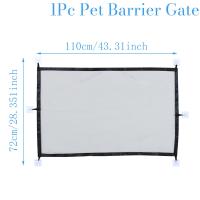 Valla Para Perros Con 6ganchos Red Aislada Para Escaleras Puerta Plegable Malla Respirable Jaula De Juego Para Seguridad De Perros - details 1