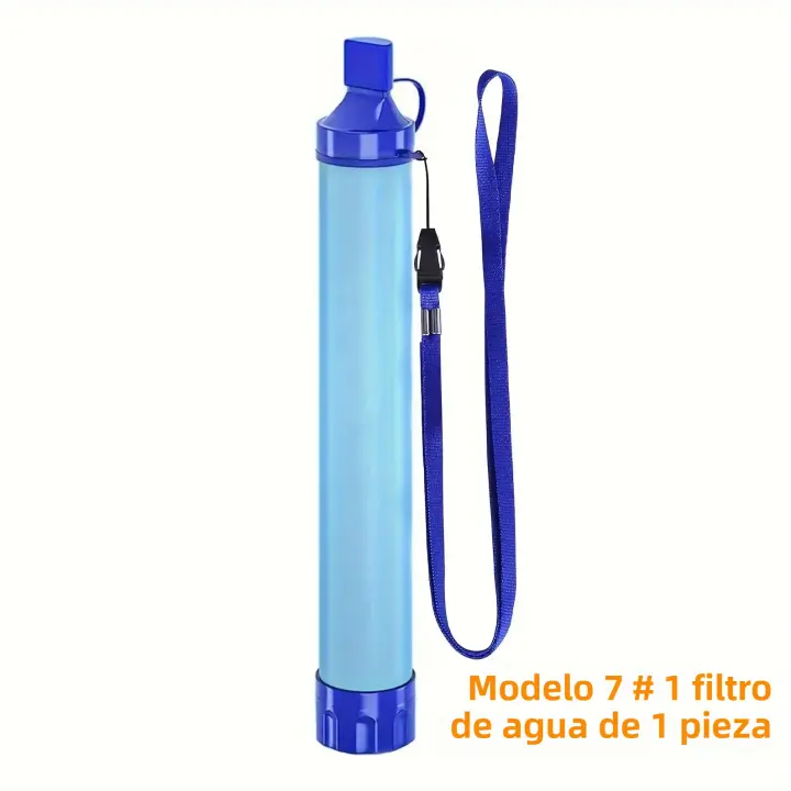 Filtro De Agua Portátil De 10000 Gallones Para Exteriores Sistema De Filtro De 4 Etapas Ultra-Ligero 0.01 Micrómetro Purificador De Agua Para Supervivencia Contra Pajita - 1