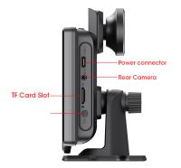 Cámara De Coche 4K 10.26 Pulgadas Con DVR Multimedia Wireless Carplay Android Auto GPS Doble Lente Cámara Trasera Espejo Dashboard - details 23